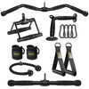 DYNASQUARE Lat Pulldown Attachments Combo, Curl Pulldown Bar with 360°