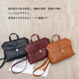 ArtsEye Genuine Leather Women's Commuter Bag, Shoulder Bag with Strap, 7923-brown