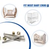 Socell 61pcs Crib Bunk Bed Furniture Hardware Replacement Kit, Stainless