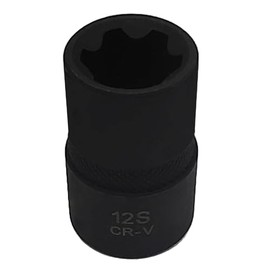 JEUCLEL 12S 1/2" Special Socket for Nissan & Renault Balance Shaft fixings 6 Tooth Socket Wrench Tool, Cylinder Head Bolt Screw Removal Brake Caliper Socket brakeand Fuel pu mp fixings