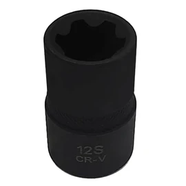JEUCLEL 12S 1/2" Special Socket for Nissan & Renault Balance Shaft fixings 6 Tooth Socket Wrench Tool, Cylinder Head Bolt Screw Removal Brake Caliper Socket brakeand Fuel pu mp fixings