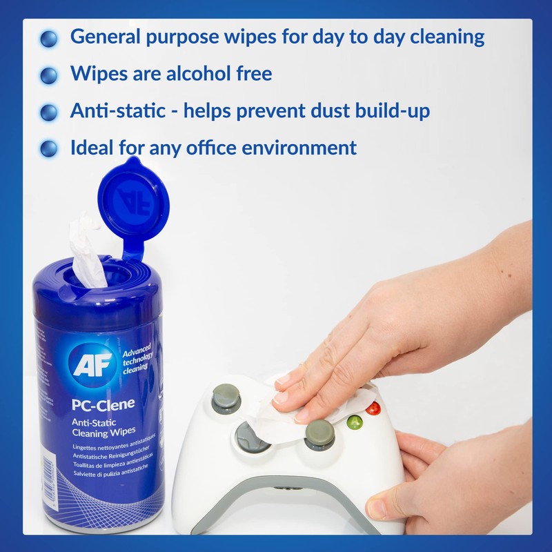 AF Anti Static PC Cleaning Wipes - for PC &