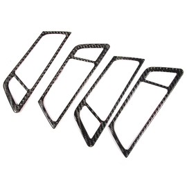 4Pcs Carbon Fiber Car Interior Door Handle Frame Cover Trim Accessory Fit for Q5 SQ5 8R