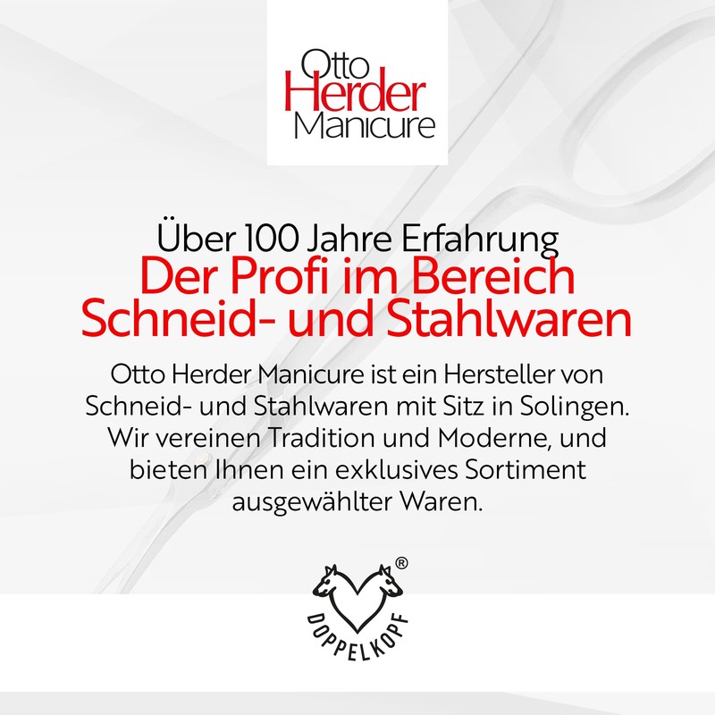OTTO HERDER Nail Scissors Toenails – Professional Nail Scissors Rustproof