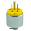 Leviton 15 Amp, 125 Volt, Armored Grounding Plug, 515PA, Yellow