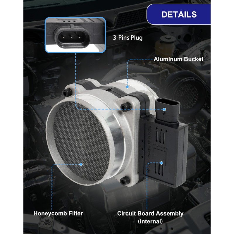 Mass Air Flow Sensor Meter MAF Sensor Compatible with Chevy