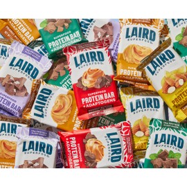 Laird Superfood Functional Protein Bars – Protein Bar but Better with Real Ingredients, Functional Mushrooms 10g Plant-Based Protein, 6g Fiber - Non-GMO - 5 Flavor Variety Pack, 10 Count (Pack of 1)