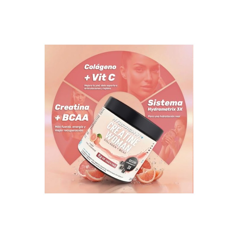 Creatina 5g + BCAA + Colágeno en Polvo 300g