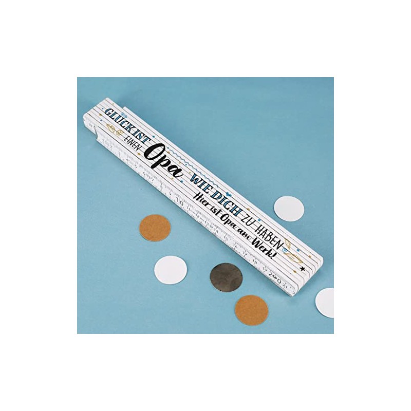 Herz & Heim® Gift for Grandpa Ruler Glück ist einen