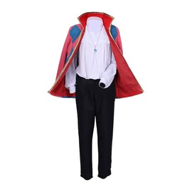 WOSHOW Men's Suit for Howl's Moving Castle Cosplay Howl Costume Full Set Adult Costume-S