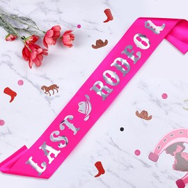 Last Rodeo Bachelorette Sash Western Cowgirl Bachelorette Party Decoration Cowgirl Nashville Bachelorette Bride Sash for Bridal Shower, Western Theme Party, Cowgirl Bachelorette Party Decorations