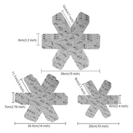 Pan Protector, 6-Piece Set and 3-Piece Set in Various Sizes, Felt Pan Protector/Pot Separator/Disc Separators are Non-Slip to Avoid Scratches or Damage When Stacking
