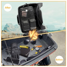 Tour Pack Lid Organizer Tour Luggage Storage Bag Compatible with Road Glide Road King Electra Glide Street Glide Touring Travel-Paks 2014-2025 Pak Lid Organizer Bag Saddlebags