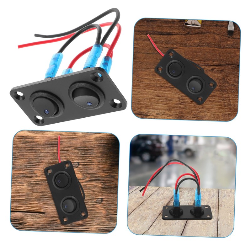 FUNOMOCYA Gang Toggle Switch Panel for Vehicle Easy to Install