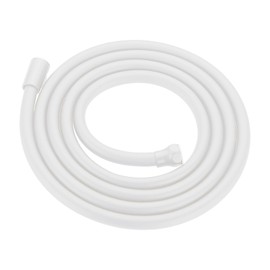 BESy Shower Hose 100 Inches Extra Long PVC Hose for Handheld Shower Head Flexible Hand Held Shower Hose Replacement RV Shower Hose for Bathing Toilet Cleaning Pet Bathing Smooth White