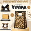 Kolldenn 30 Pack Leopard Print Gift Bag with Handles, 10.2