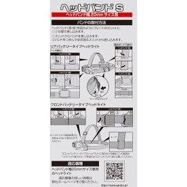 GENTOS Genuine Headlight Headband, Large Size NB-225, For Crown of Heads, Width 0.8 x Length 15.7 inches (20 x 400 mm)