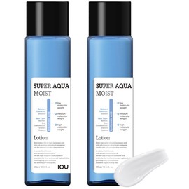 IOU Super Aqua Moist Emulsion Renewal Hyaluronic Acid Wrinkle Improvement Function Added 2 Pieces 300ml / 아이오유 수퍼아쿠아 모이스트 에멀전 리뉴얼 히알루론산 주름개선기능 추가 2개 300ml