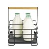 Lakeland Black Mesh Metal Milk Bottle Holder