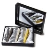 Guento Airus 3pc Mens Tie Bar Clip for Regular Necktie,