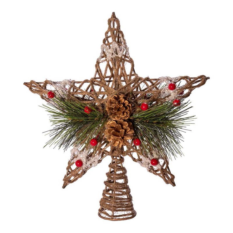 Kurt S. Adler Kurt Adler 11-Inch Natural Star with Pinecones