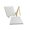 20x20cm Canvas and Wooden Easel Set