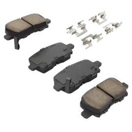 QUALITY-BUILT BLACK SERIES - Ceramic Rear Brake Pads - Fits Select Models Acura MDX 2006-2001, Honda Odyssey 2004-2002, Pilot 2008-2003 (1003-0865C)