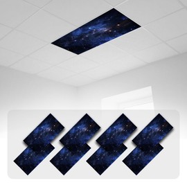8 Pcs Fluorescent Light Covers with 80 Magnets Decorative for Classroom Ceiling Light 4 x 2 Feet Magnetic Light Covers Filter Easy Install for classroom Office Hospitals & Home Drop Ceiling Supplies