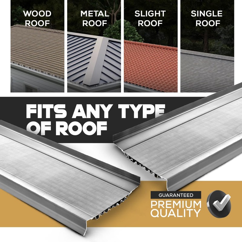 Waterlock Micromesh 5” Gutter Guards Leaf Protection, A Contractor-Grade Gutter