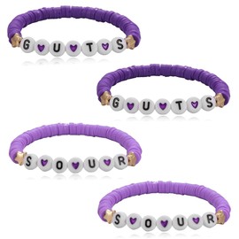 TUYRIEDSA 4Pcs Album Soft Pottery Bracelet Jewelry for Women, Outfit Merchandise Singer Fans Gifts