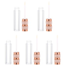 SHERCHPRY 2 Series Tubo De Palo De Brillo De Labios Botellas De Brillo De Labios Envase Brillo De Labios Regordete Rosa Tubos De Brillo De Labios Con 