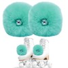 2 Pieces Roller Skate Pom Poms Roller Skates Fuzzy Pom
