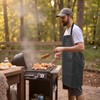 TTSTOIEE Grembiule da Barbecue, Grembiule impermeabile with 5 pockets, machine