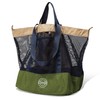 STOVER LG Mesh Beach Bag- Vacation, Shopping, Travel Tote- Foldable