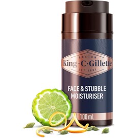 King C. Gillette Face & Beard Moisturiser for Men with Vitamin B (B3), B5 Complex & Argan Oil, 100 ml, (Pack of 2)