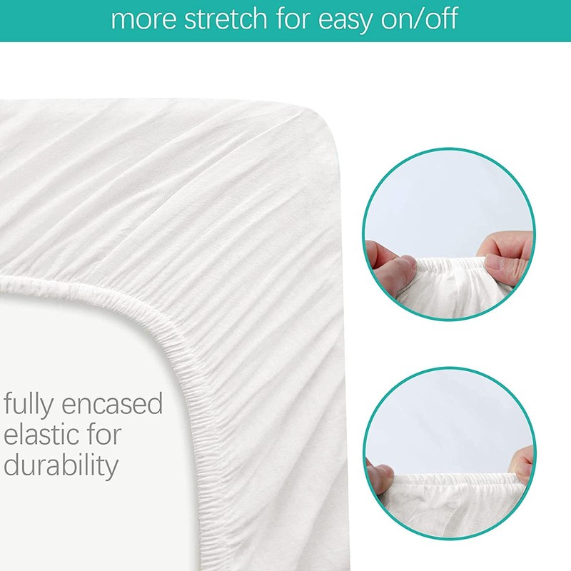 Biloban Bassinet Fitted Sheets Fit for Most Bedside Sleeper Bassinet,
