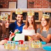 MGZTTHW Gold Paper Crowns, 10pcs Diy Birthday King Crowns Craft