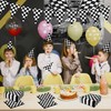 Black and White Checkered Flag Napkins, 160Pcs Checkered Party Napkins