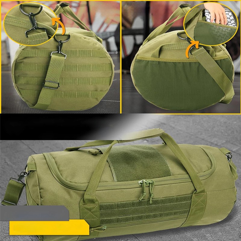 Tactical Duffle Bag Waterproof Gym & Travel Bag with MOLLE