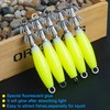 OROOTL Glow Squid Jigs Saltwater Fishing Lures Luminous Squid Jig