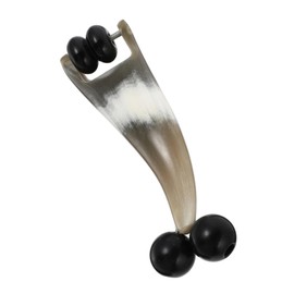 Baluue 3pcs Horn Massage Wheel for Muscle Relief Natural Ox Horn Body Massager Compact Portable Massage Roller for Home and Travel Enhances Blood Circulation and Relaxation