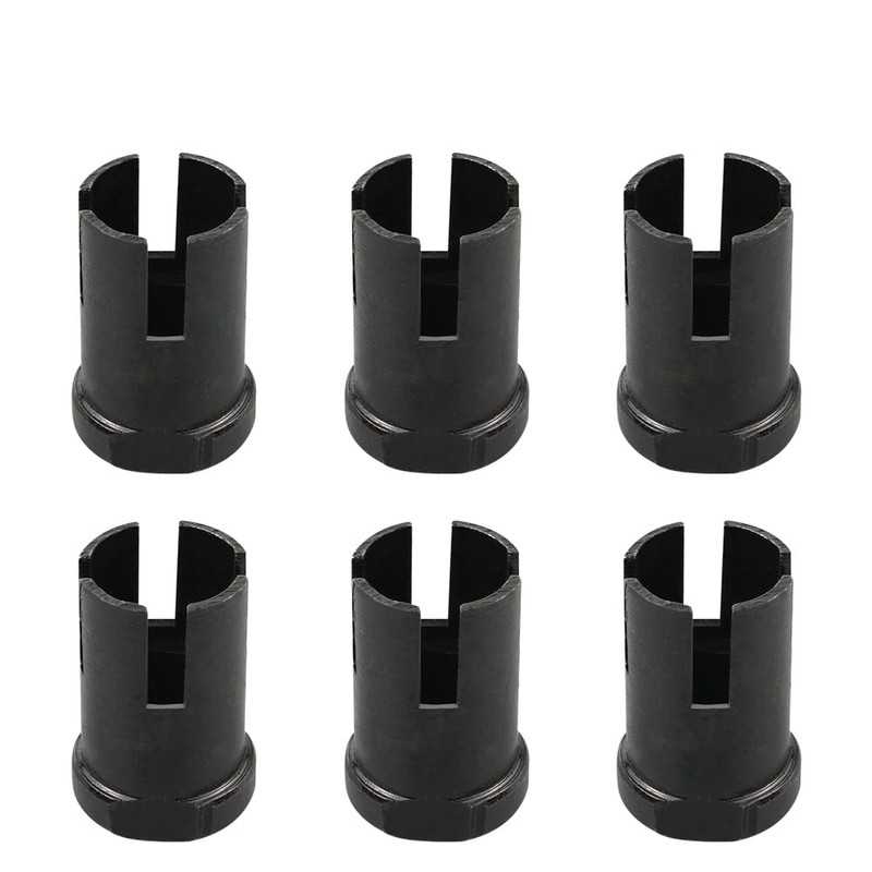 NICECNC Black Rock Slider Mounting Hardware Bolt Screw Nut 6PCS