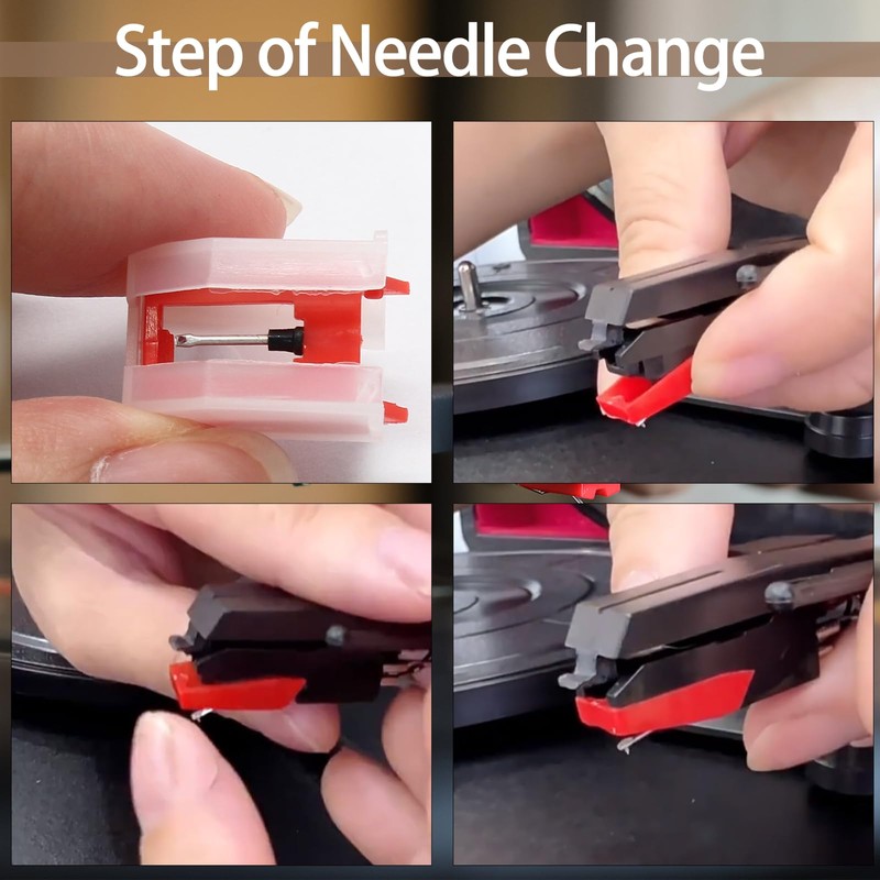 Bonsicoky 3 PCS Record Player Needles - Turntable Needle Replacement