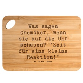 Mr. & Mrs. Panda Bamboo Chopping Board Saying Chemist Reaction Gift Scientific Word Games Wooden Board Professional Passion