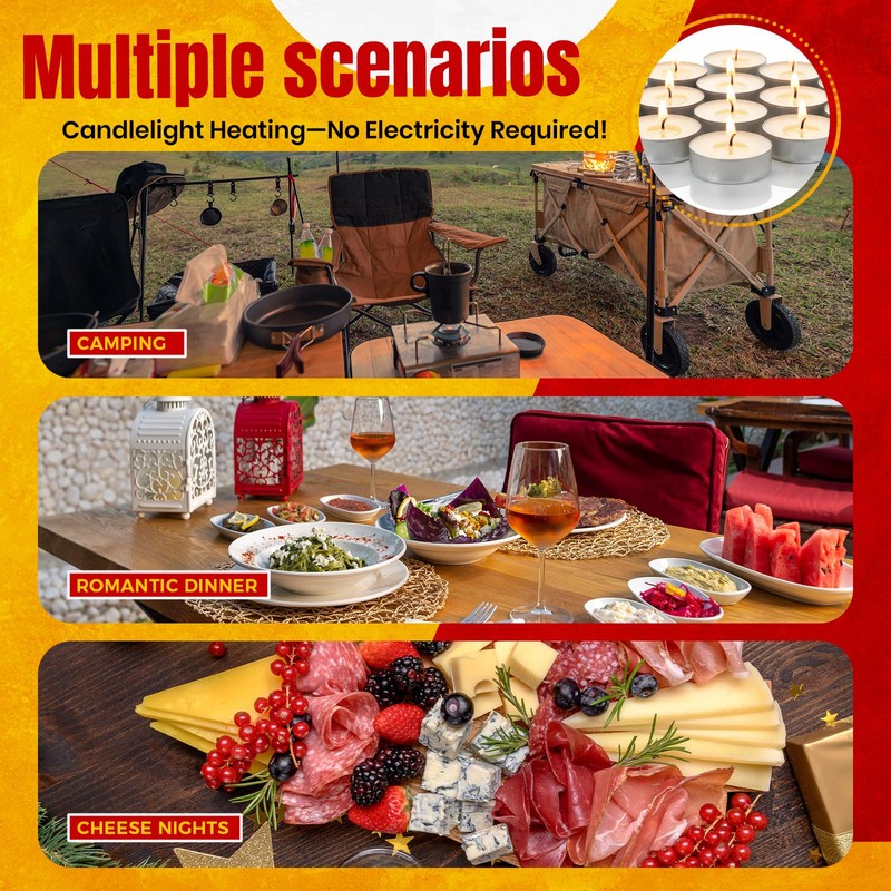 Mini Swiss Raclette Cheese Melter Set for 1-2 People