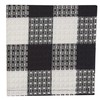 Park Designs Buffalo Check Dishcloth Black & Cream