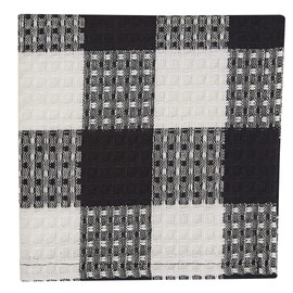 Park Designs Buffalo Check Dishcloth Black & Cream