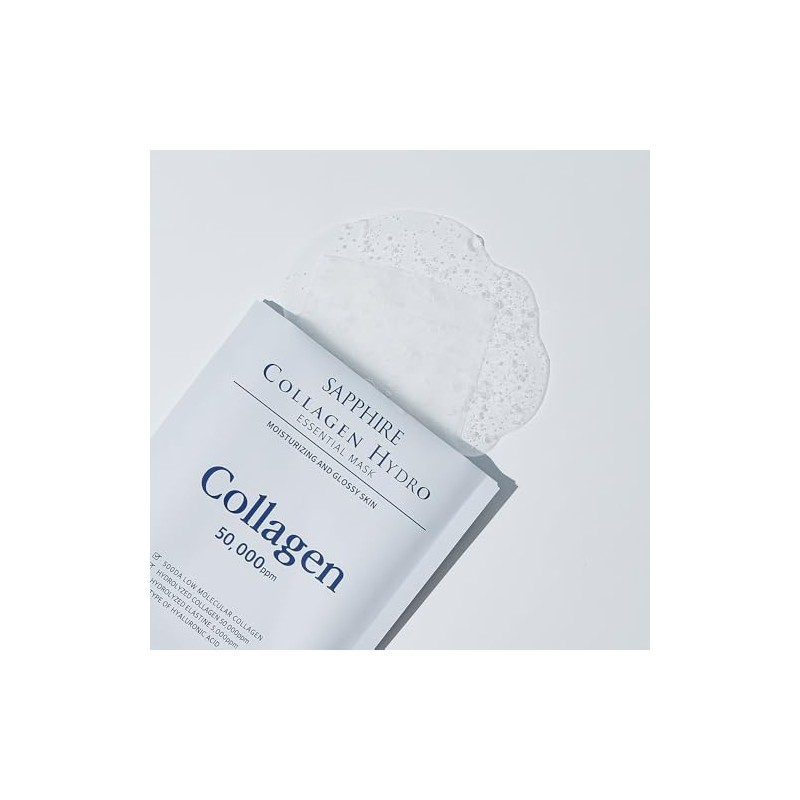 WELLDERMA Sapphire Colágeno Hydro Essential Mascarilla 10 Hojas Calmante Piel