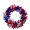 Feather Wreath (red, white, blue) Party Accessory (1 count)