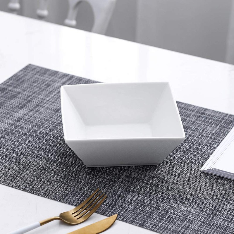 Porlien Classic Square 20-ounce Bowls Set of 3